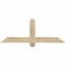 Ekena Millwork Eugene Rough Sawn Timber Gable Bracket, Douglas Fir, 48"W x 18"H x 2"D x 4"F, 9/12 Pitch GBW048X18X0204EUG00RDF - alternate 1